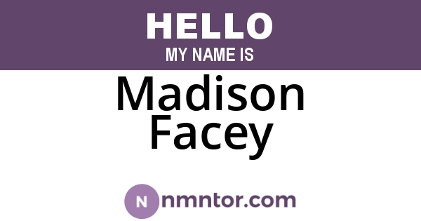 Madison Facey
