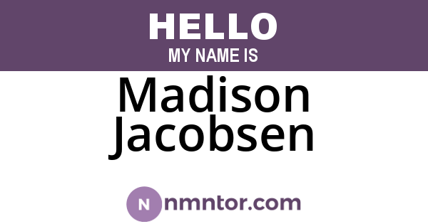 Madison Jacobsen