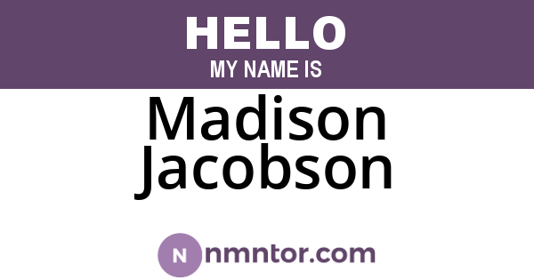 Madison Jacobson