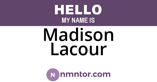 Madison Lacour