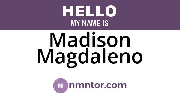 Madison Magdaleno