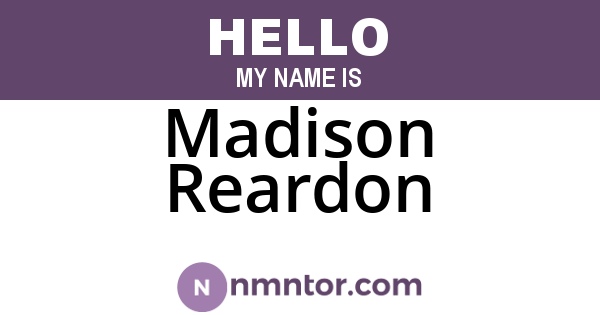 Madison Reardon