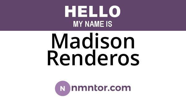 Madison Renderos