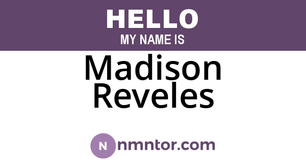 Madison Reveles