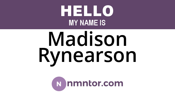 Madison Rynearson