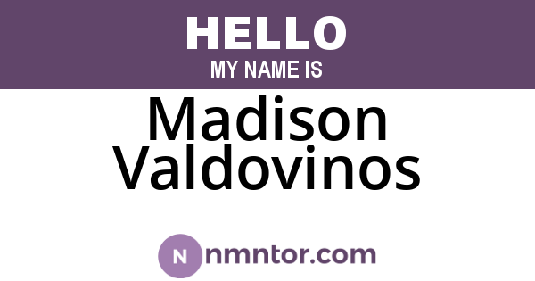 Madison Valdovinos