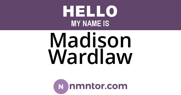 Madison Wardlaw
