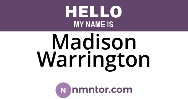 Madison Warrington