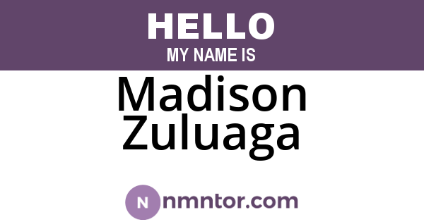 Madison Zuluaga
