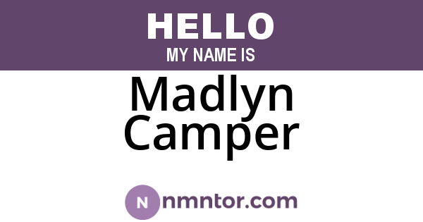 Madlyn Camper
