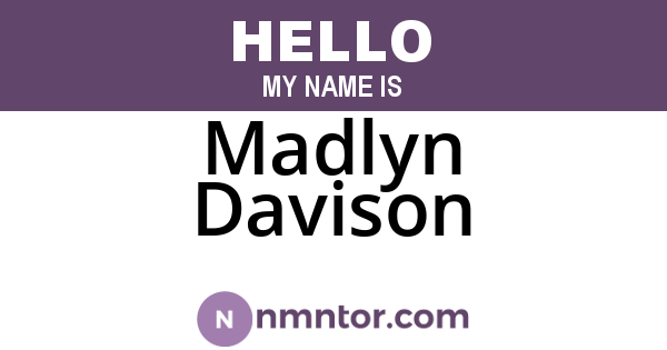 Madlyn Davison