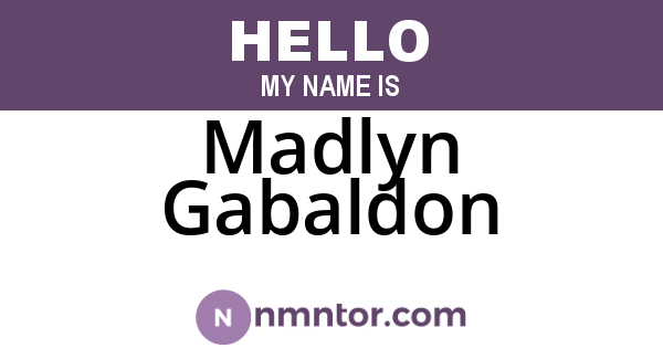 Madlyn Gabaldon