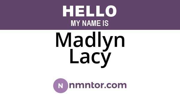 Madlyn Lacy