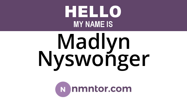 Madlyn Nyswonger