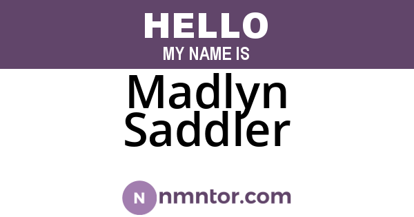 Madlyn Saddler
