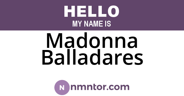Madonna Balladares