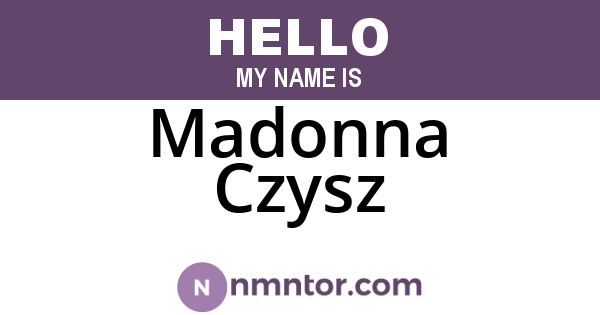 Madonna Czysz