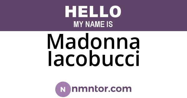 Madonna Iacobucci