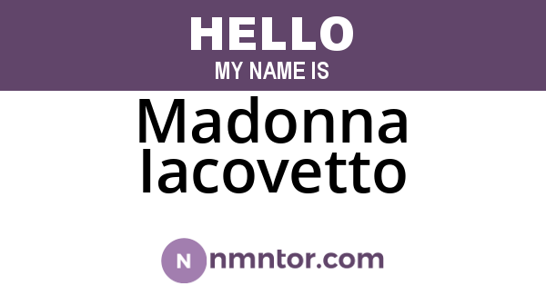 Madonna Iacovetto