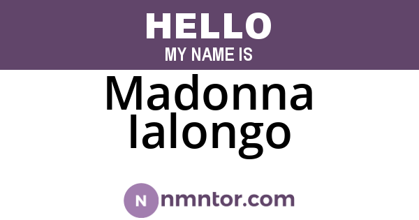 Madonna Ialongo