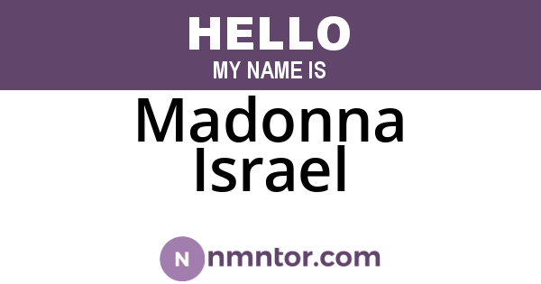 Madonna Israel