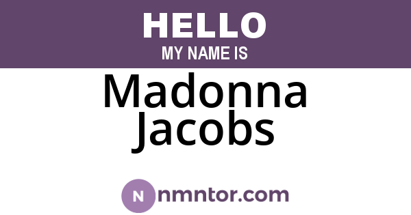 Madonna Jacobs