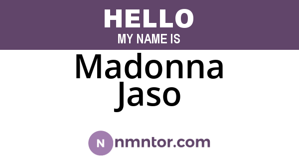 Madonna Jaso