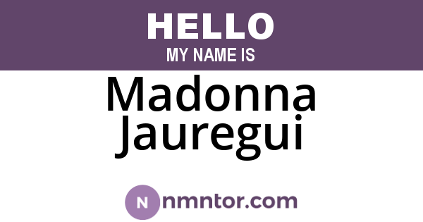 Madonna Jauregui