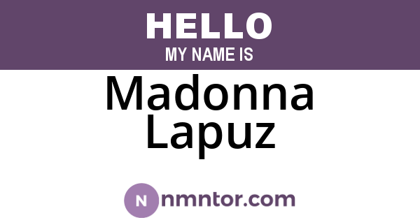 Madonna Lapuz