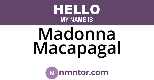 Madonna Macapagal
