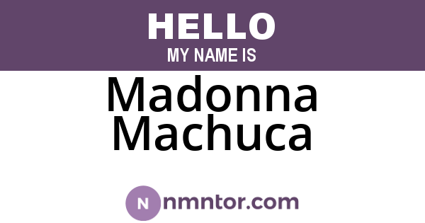 Madonna Machuca