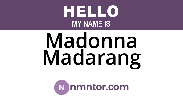 Madonna Madarang