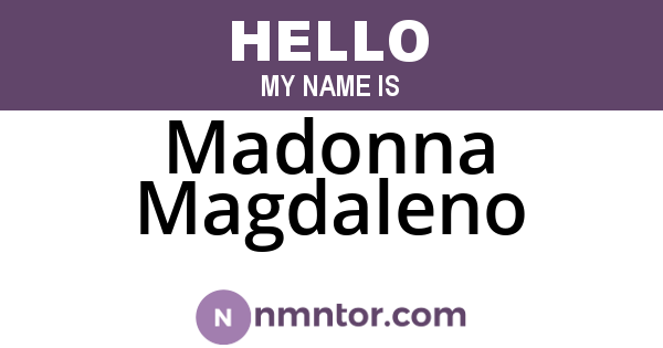 Madonna Magdaleno