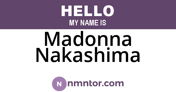 Madonna Nakashima