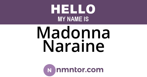 Madonna Naraine