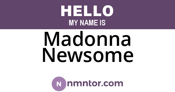 Madonna Newsome