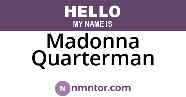 Madonna Quarterman