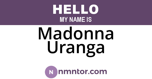 Madonna Uranga