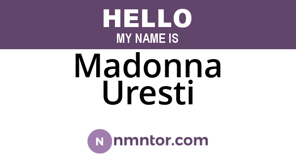 Madonna Uresti