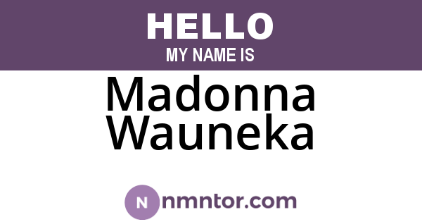 Madonna Wauneka