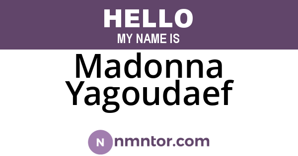 Madonna Yagoudaef
