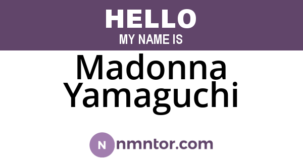 Madonna Yamaguchi