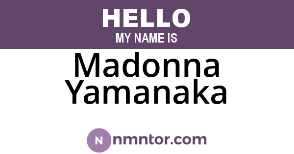 Madonna Yamanaka