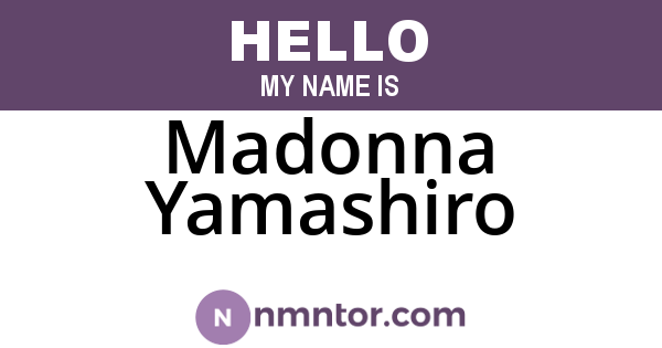 Madonna Yamashiro