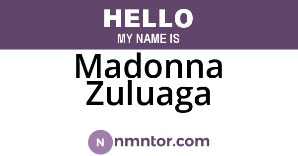 Madonna Zuluaga