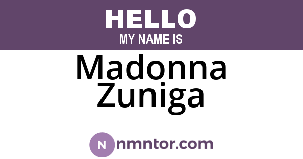 Madonna Zuniga