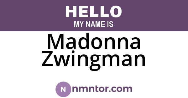 Madonna Zwingman