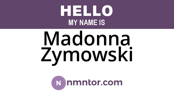 Madonna Zymowski