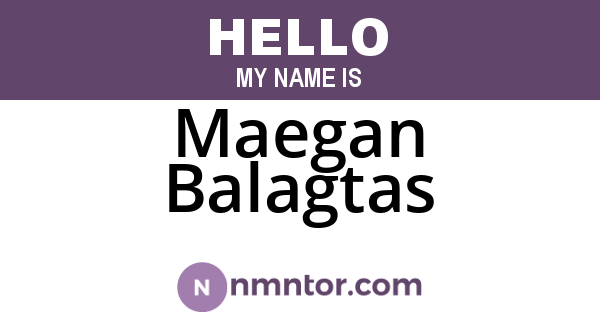 Maegan Balagtas