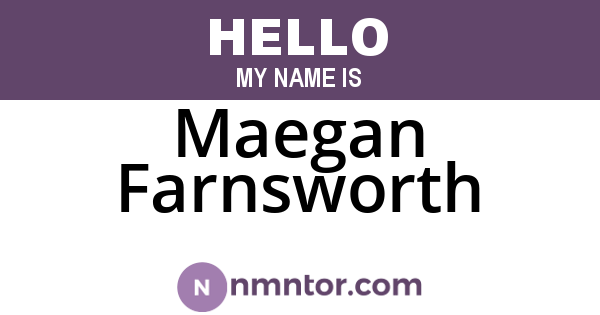Maegan Farnsworth